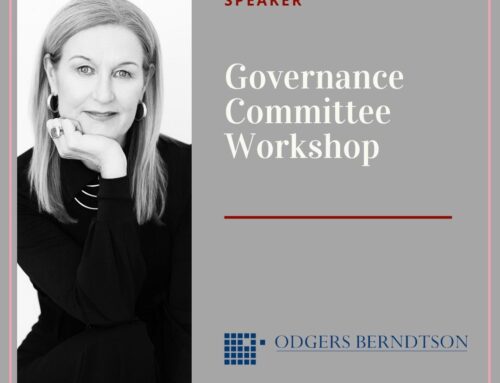 Speaking on Key Issues Facing Governance Committees at Odgers Berndtson’s Board Governance Series