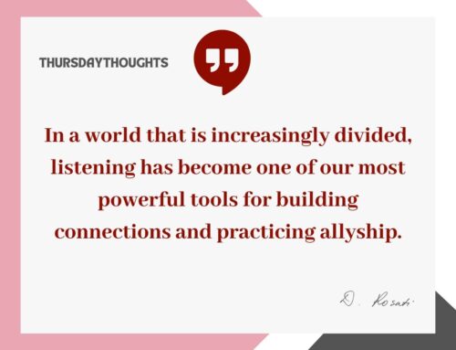True allyship begins not with speaking, but with listening