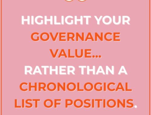 Recommending Actions For Board Ready Women This Month